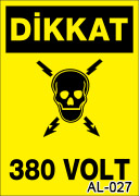 elektrik uyarı levhası AL-027