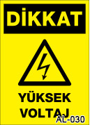 elektrik uyarı levhası AL-030