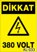 elektrik uyarı levhası AL-033